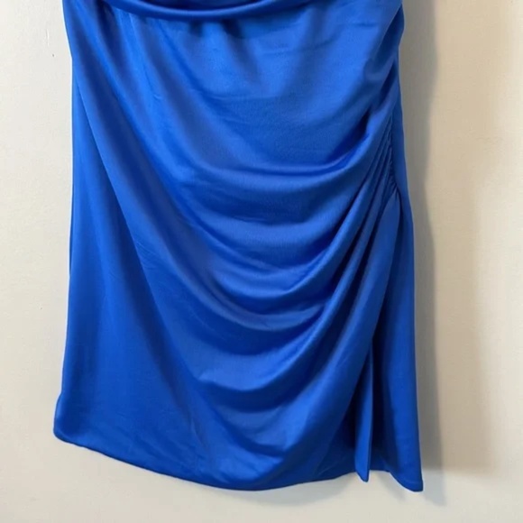 Lucy In The Sky Melina Bodycon Side Slit Dress in Blue - Picture 4 of 13